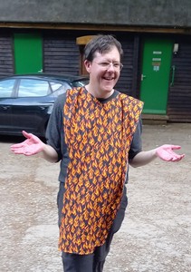 Photo of James in kit